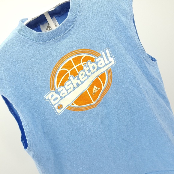 Retro Adidas Tank Top Basketball Kids L Large - Picture 8 of 8